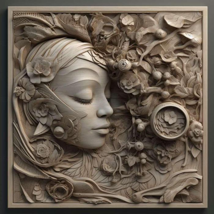 نموذج ثلاثي الأبعاد لآلة CNC 3D Art 